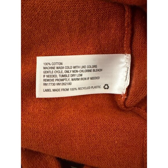 Mossimo Rust V-Neck Cotton Sweater S - Picture 10 of 10